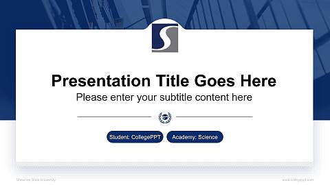 Shawnee State University National Scholarship Defense PPT Template