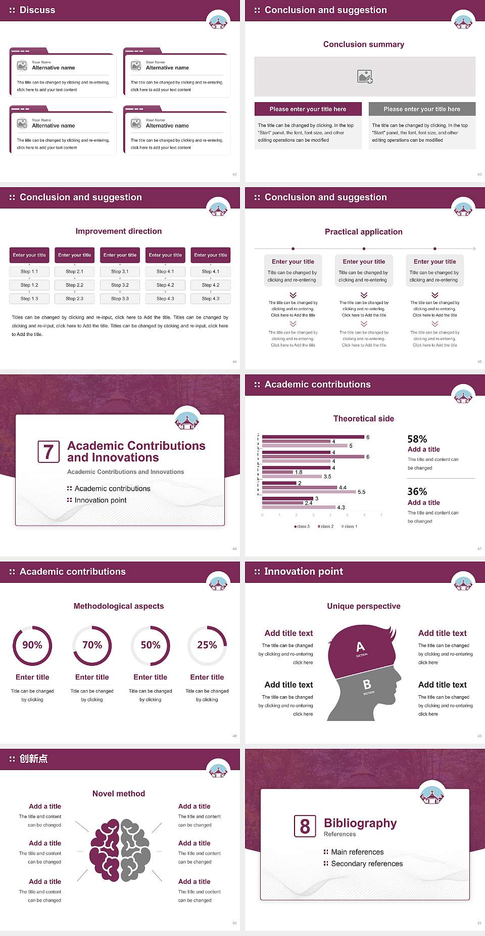 Saint Vladimirs Orthodox Theological Seminary Graduation Thesis Defense PPT Template4:3 ratio PPT effect preview image6