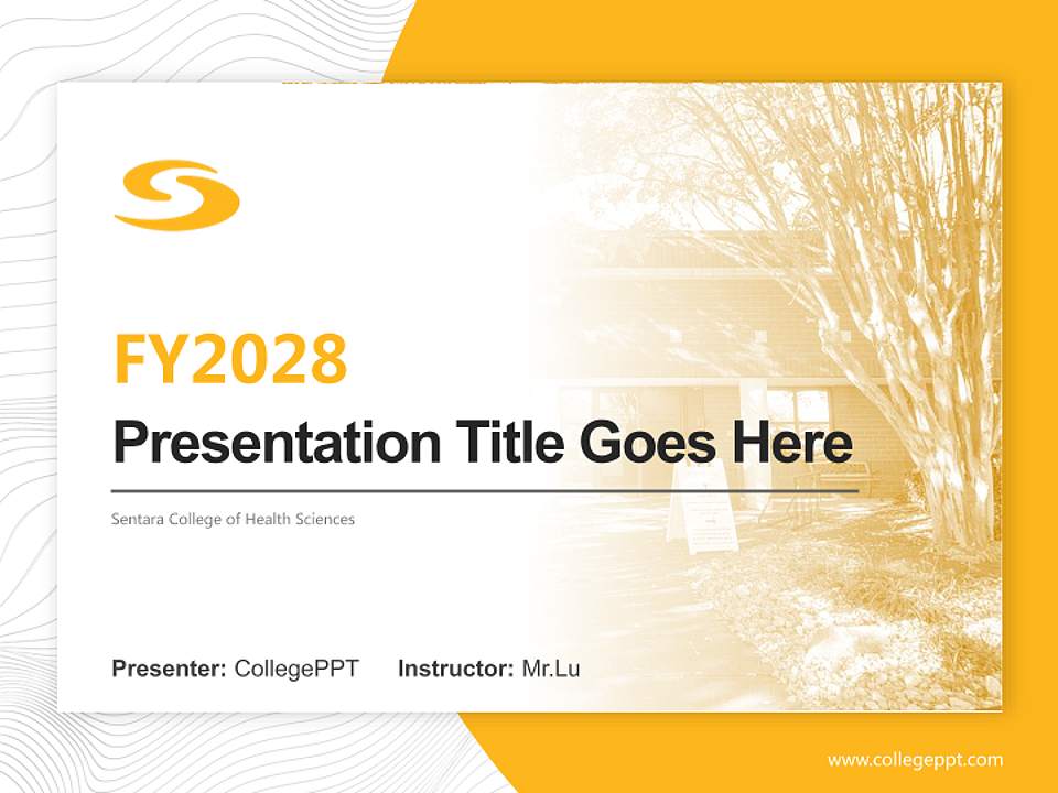 Sentara College of Health Sciences Academic Presentation/Research Findings Report PPT Template4:3 ratio PPT effect preview image5