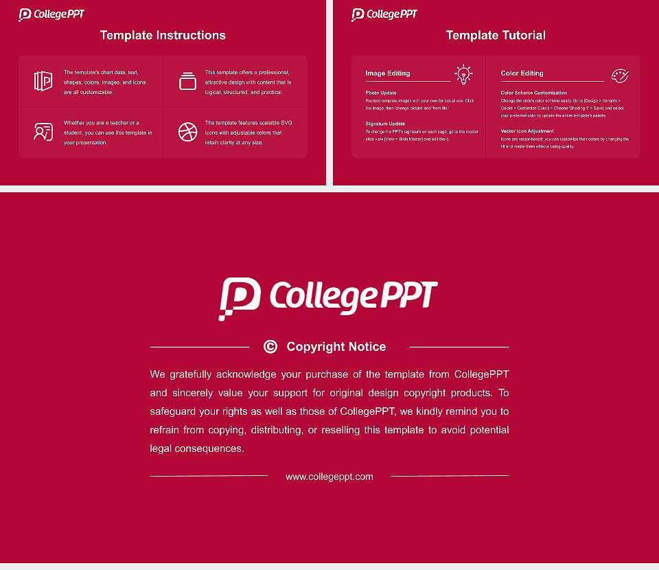 Santa Clara University Course/Courseware Creation PPT Template16:9 ratio PPT effect preview image5