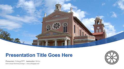 Saint Joseph Seminary College Course/Courseware Creation PPT Template