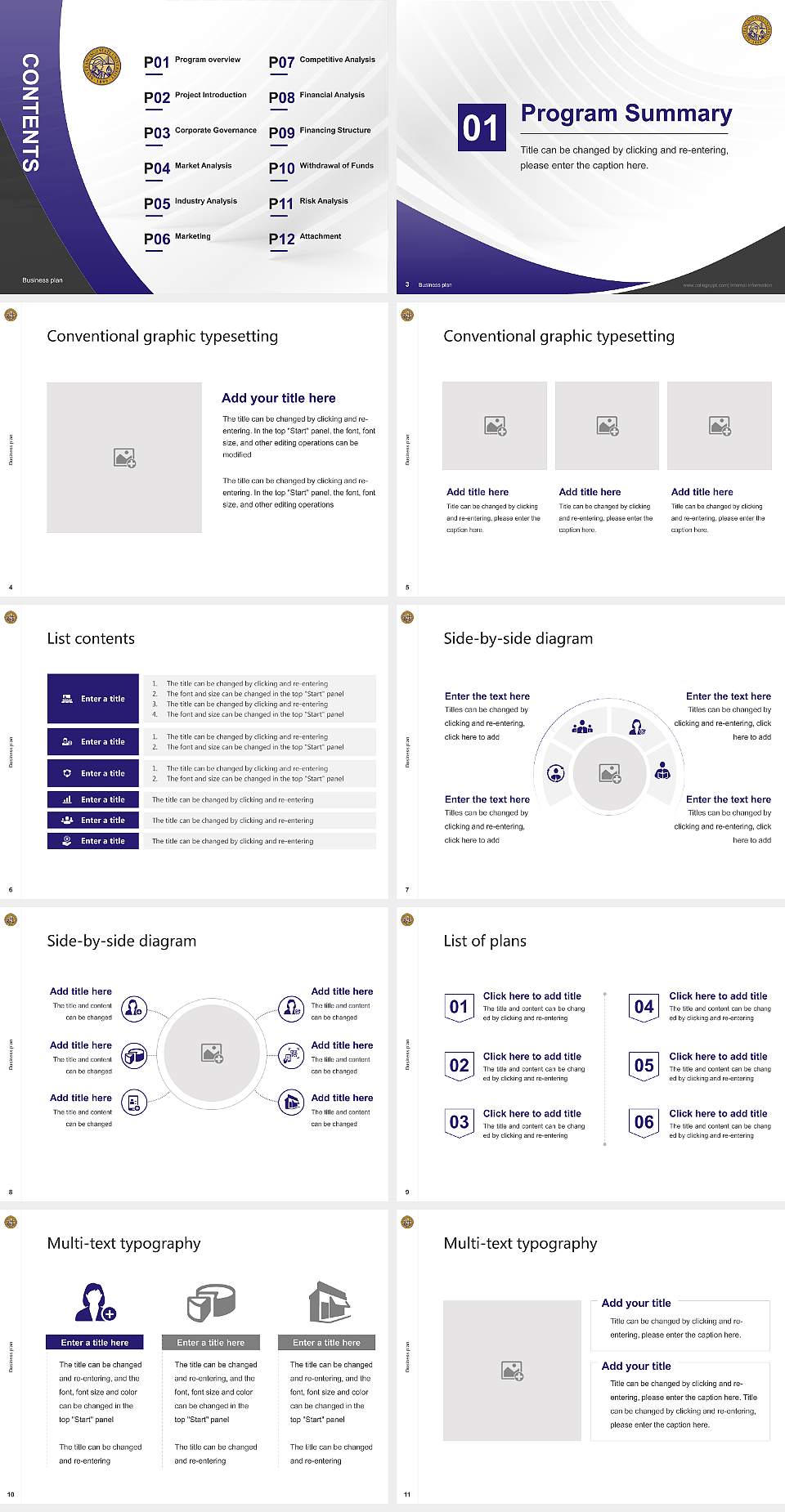 San Francisco State University Competition/Entrepreneurship Contest PPT Template4:3 ratio PPT effect preview image2