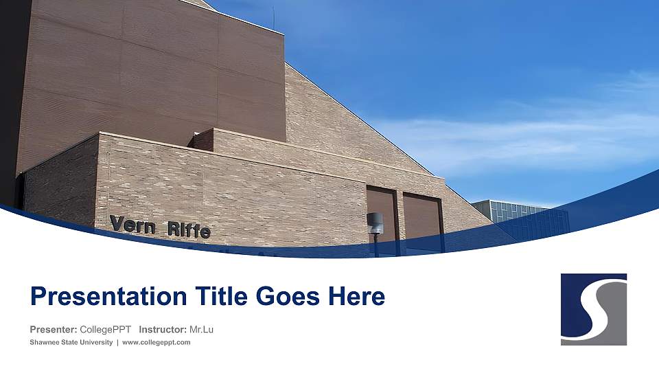 Shawnee State University Course/Courseware Creation PPT Template16:9 ratio PPT effect preview image