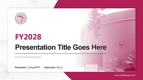 Seminario Evangelico De Puerto Rico Academic Presentation/Research Findings Report PPT Template