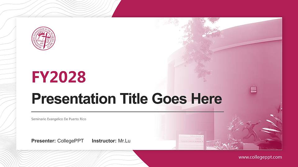 Seminario Evangelico De Puerto Rico Academic Presentation/Research Findings Report PPT Template16:9 ratio PPT effect preview image