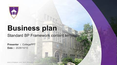 Saint Michael’S College Competition/Entrepreneurship Contest PPT Template