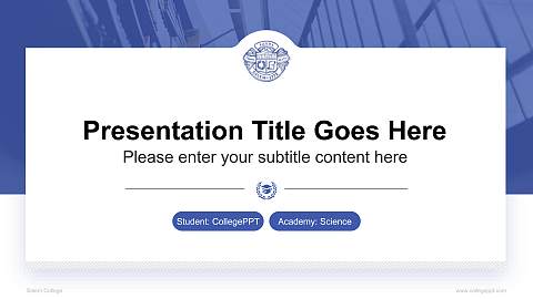 Salem College National Scholarship Defense PPT Template