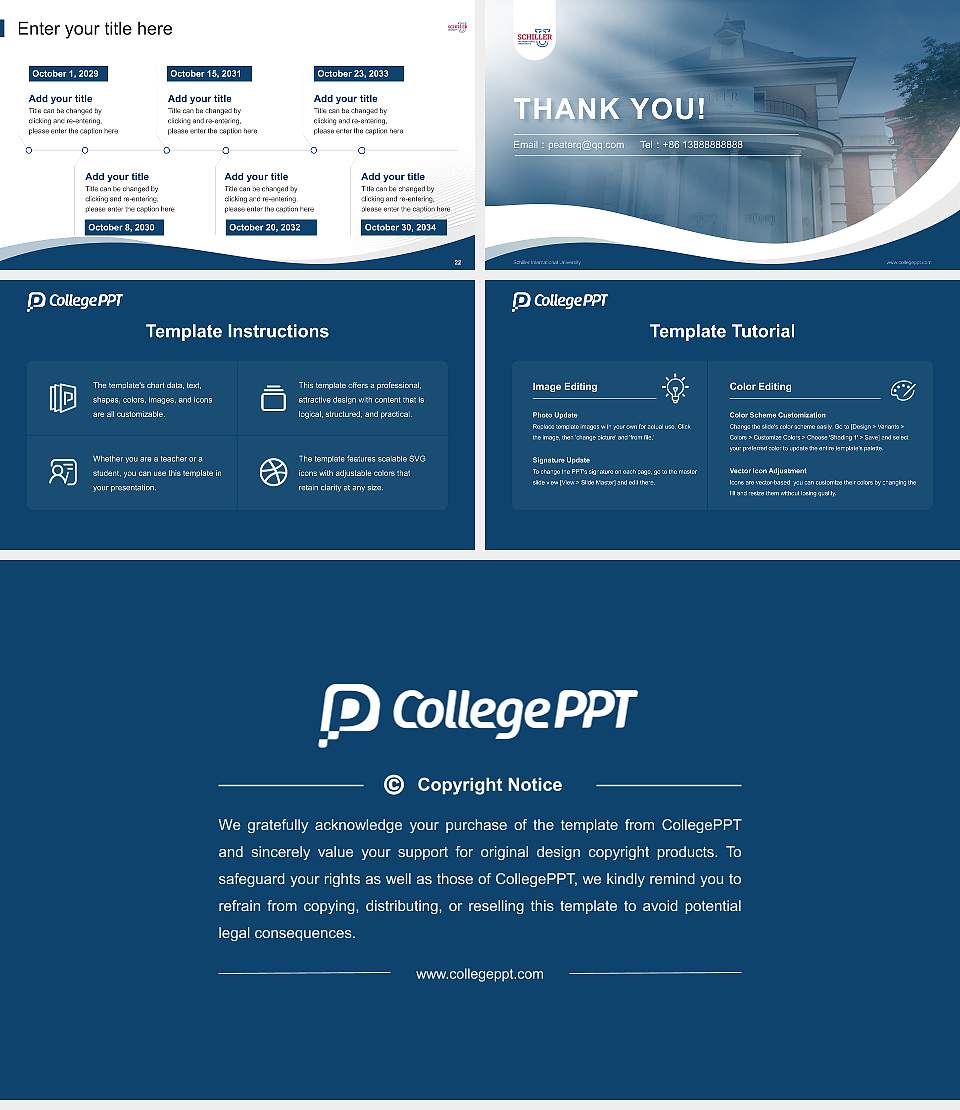 Schiller International University Lecture Sharing and Networking Event PPT Template16:9 ratio PPT effect preview image4
