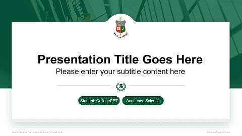 Saint Charles Borromeo Seminary-Overbrook National Scholarship Defense PPT Template
