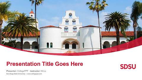 San Diego State University Course/Courseware Creation PPT Template