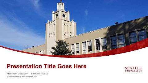 Seattle University Course/Courseware Creation PPT Template