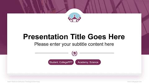Saint Vladimirs Orthodox Theological Seminary National Scholarship Defense PPT Template