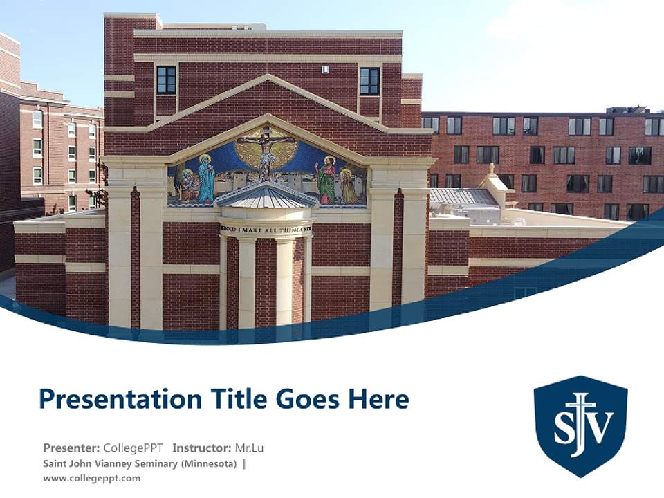 Saint John Vianney Seminary (Minnesota) Course/Courseware Creation PPT Template4:3 ratio PPT effect preview image5