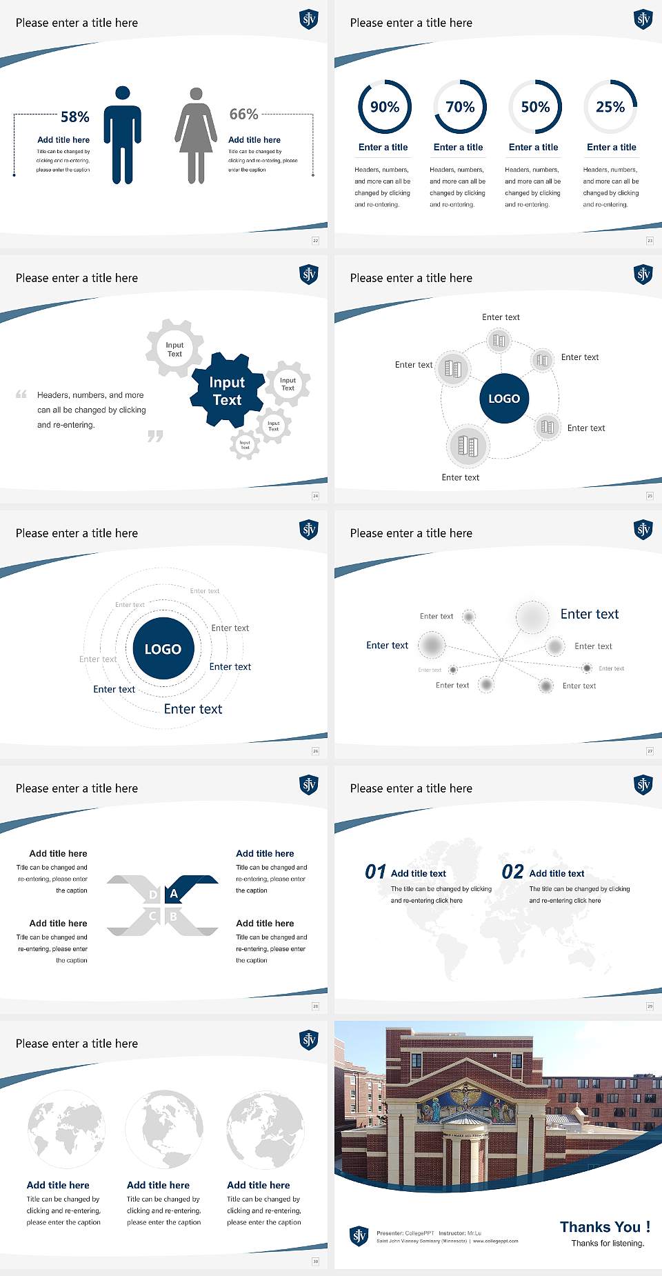 Saint John Vianney Seminary (Minnesota) Course/Courseware Creation PPT Template4:3 ratio PPT effect preview image4