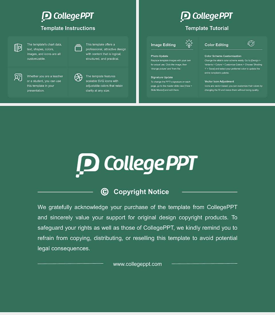 Scripps College Course/Courseware Creation PPT Template4:3 ratio PPT effect preview image5