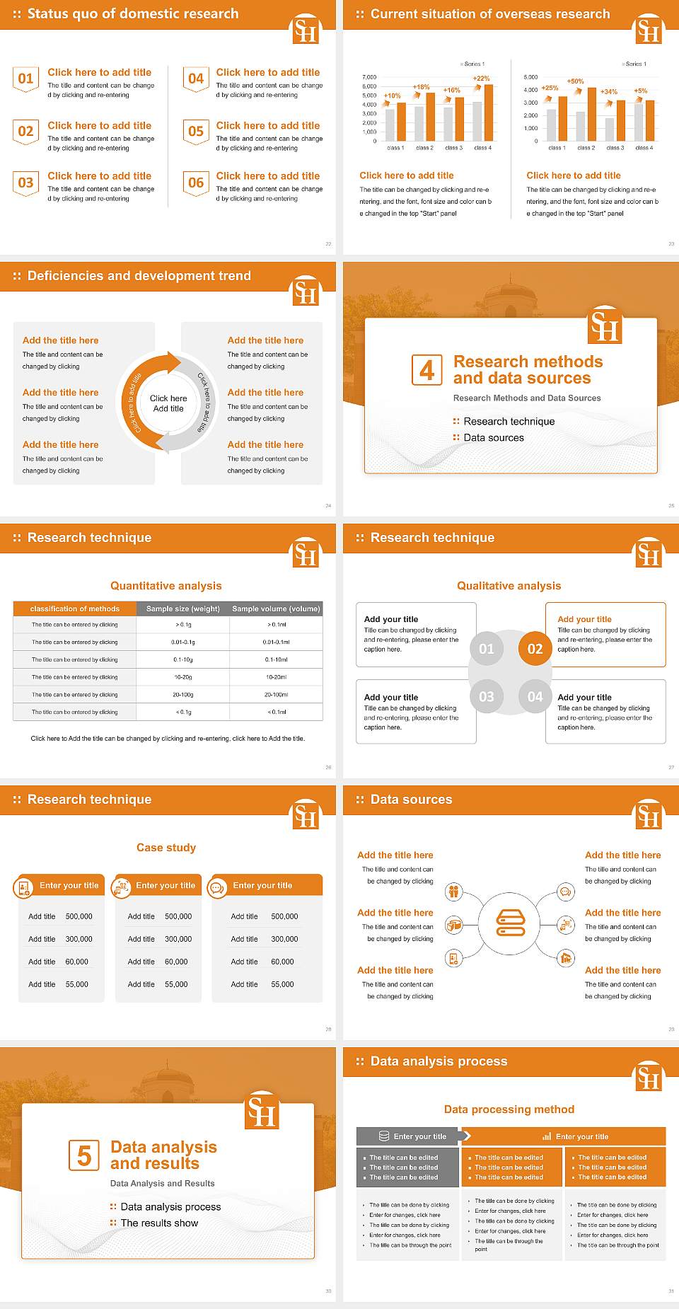 Sam Houston State University Graduation Thesis Defense PPT Template4:3 ratio PPT effect preview image4
