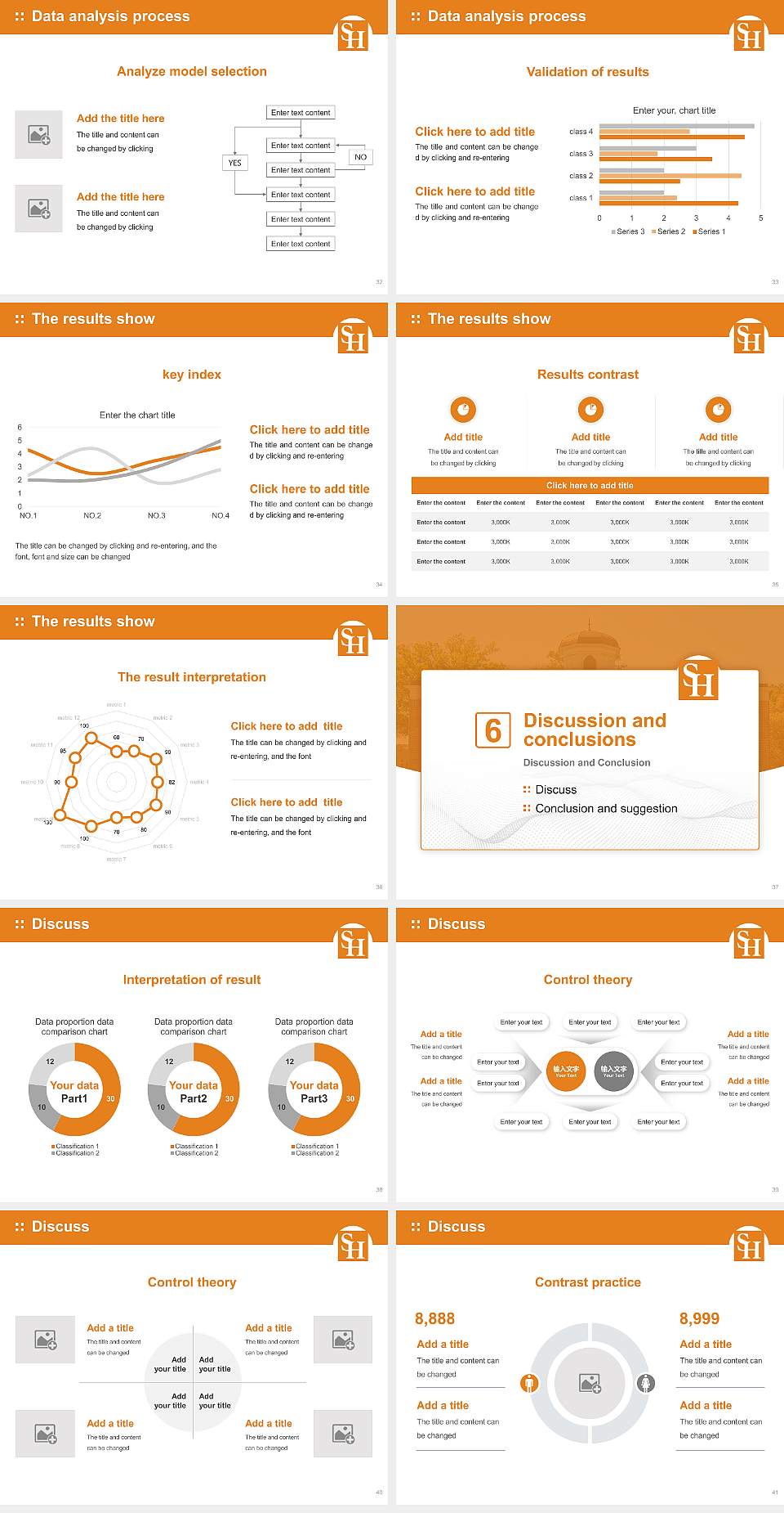 Sam Houston State University Graduation Thesis Defense PPT Template4:3 ratio PPT effect preview image5
