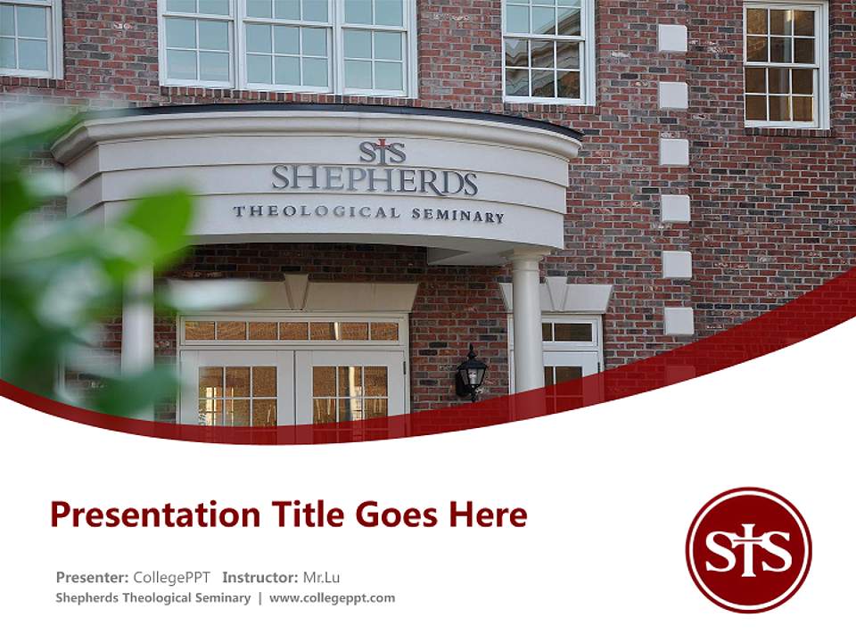 Shepherds Theological Seminary Course/Courseware Creation PPT Template4:3 ratio PPT effect preview image5