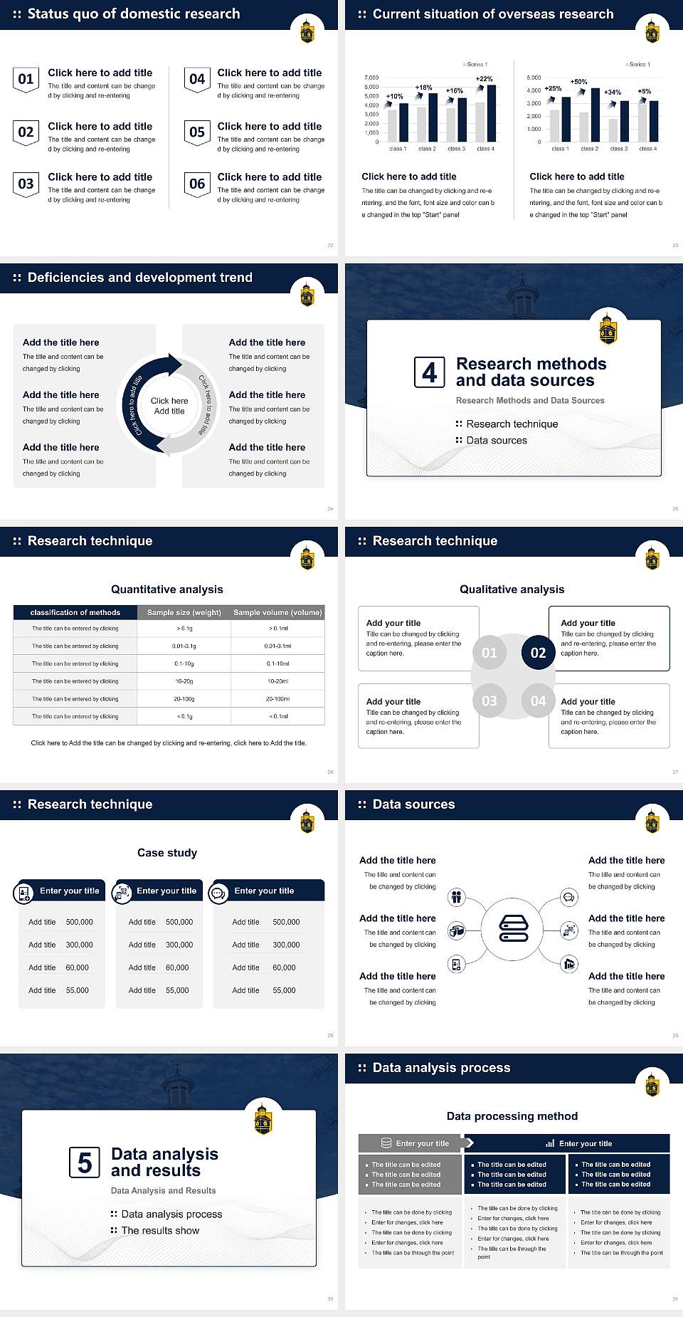 Shepherd University Graduation Thesis Defense PPT Template4:3 ratio PPT effect preview image4