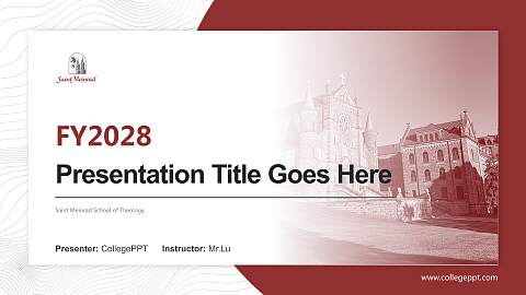 Saint Meinrad School of Theology Academic Presentation/Research Findings Report PPT Template