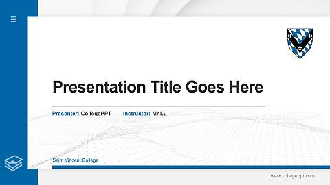 Saint Vincent College Thesis Proposal/Graduation Defense PPT Template