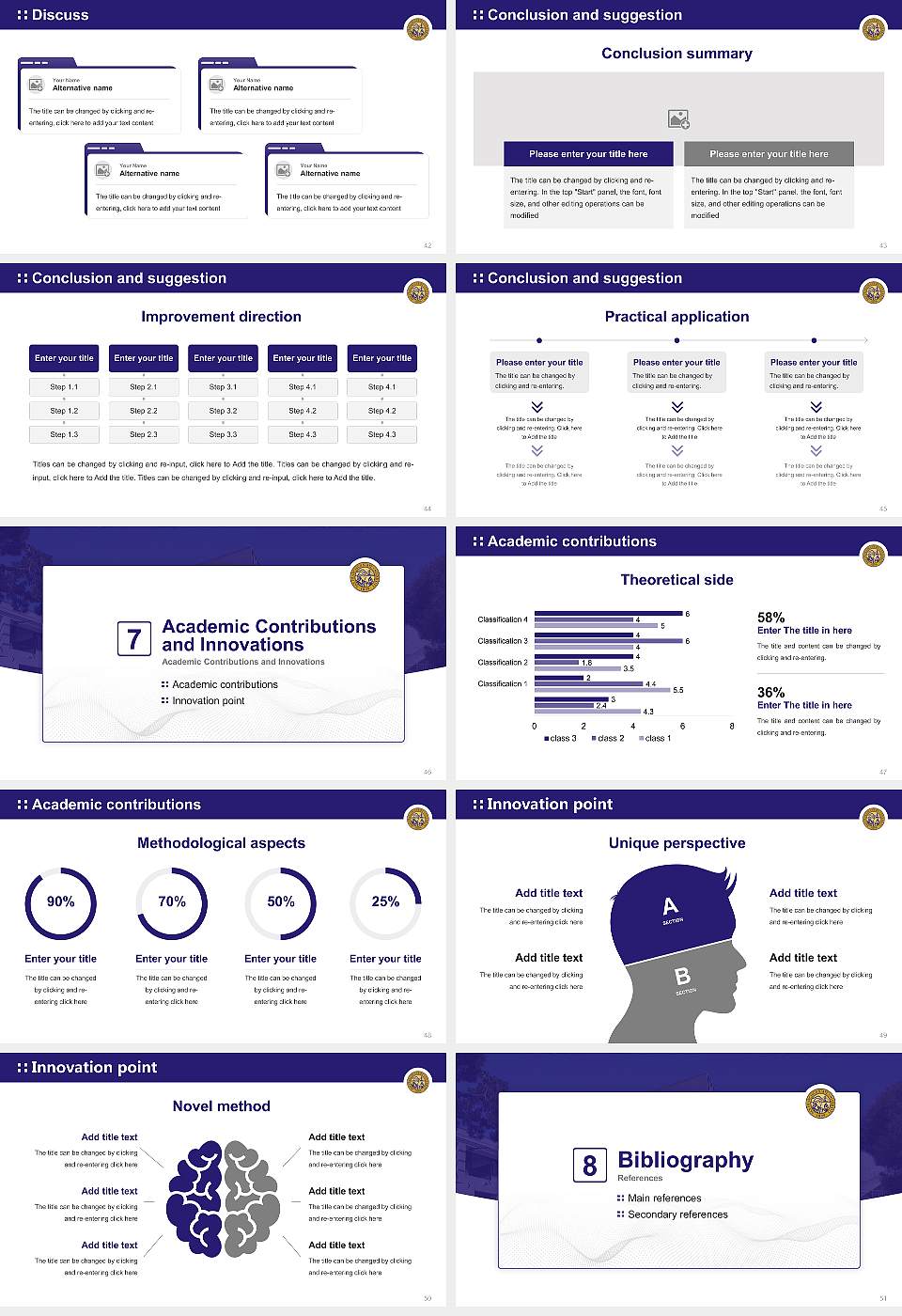 San Francisco State University Graduation Thesis Defense PPT Template16:9 ratio PPT effect preview image6