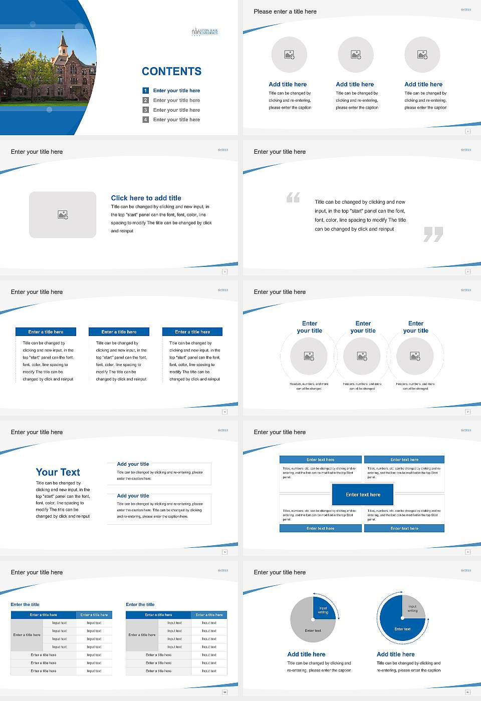 Seton Hall University Course/Courseware Creation PPT Template16:9 ratio PPT effect preview image2