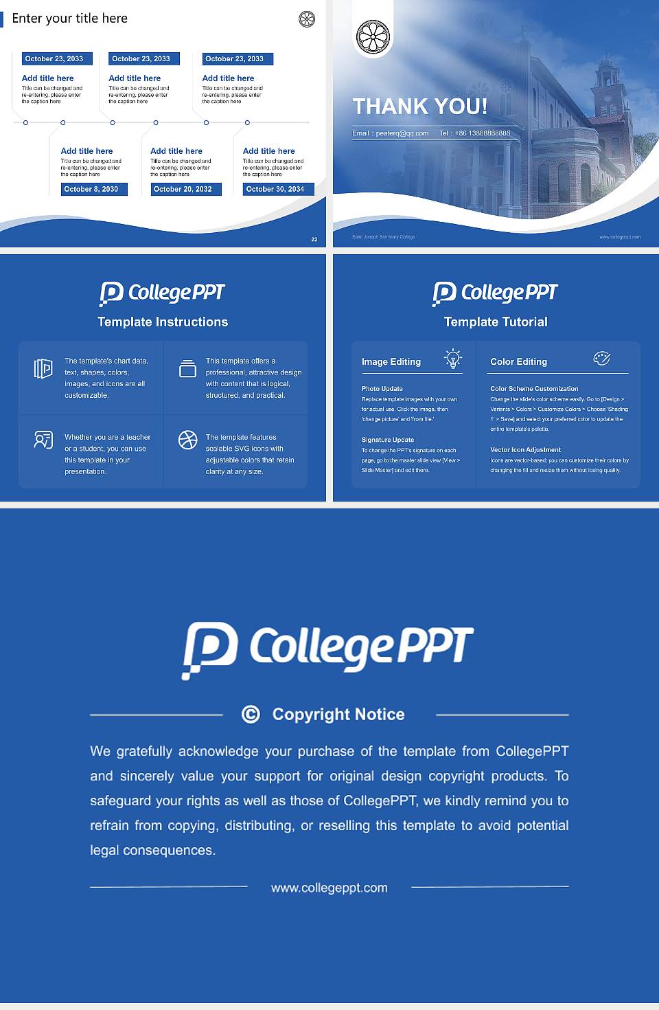 Saint Joseph Seminary College Lecture Sharing and Networking Event PPT Template4:3 ratio PPT effect preview image4