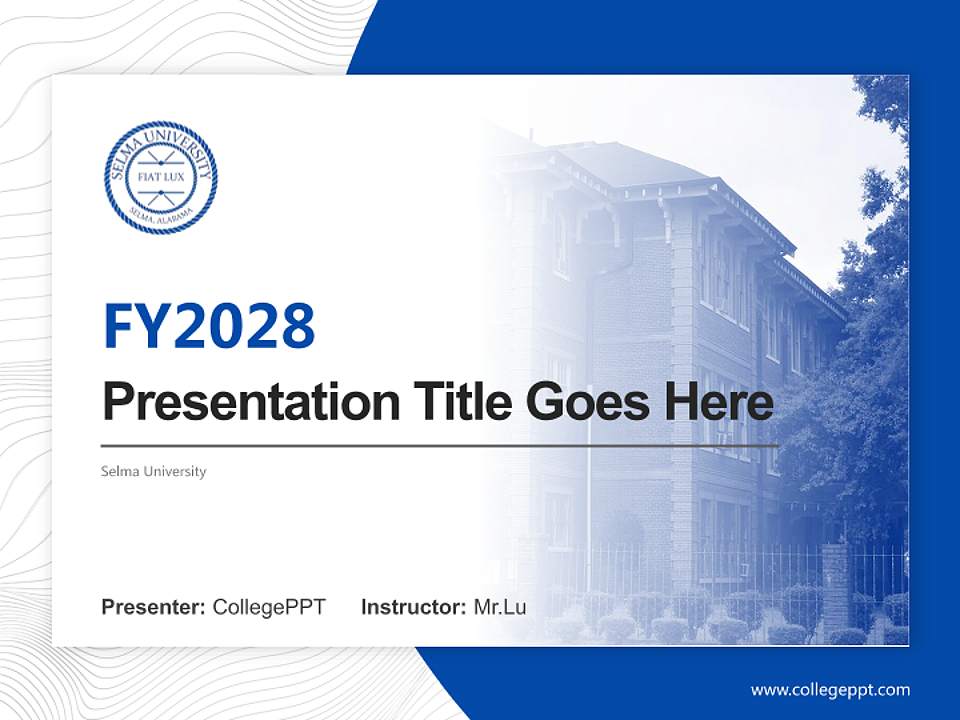Selma University Academic Presentation/Research Findings Report PPT Template4:3 ratio PPT effect preview image5