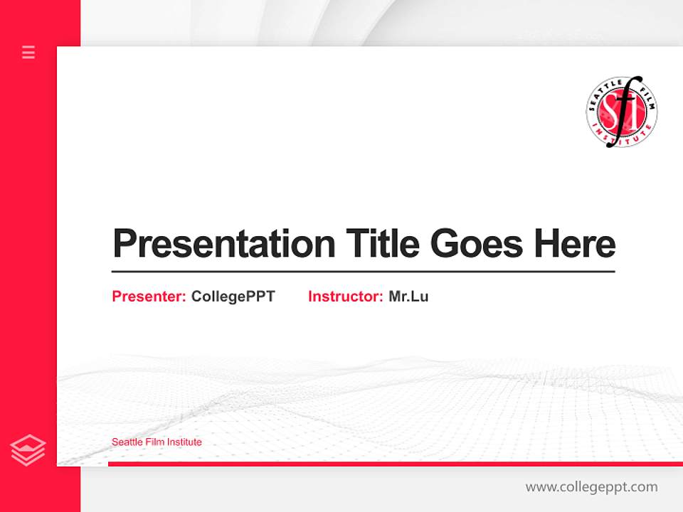 Seattle Film Institute Thesis Proposal/Graduation Defense PPT Template4:3 ratio PPT effect preview image5