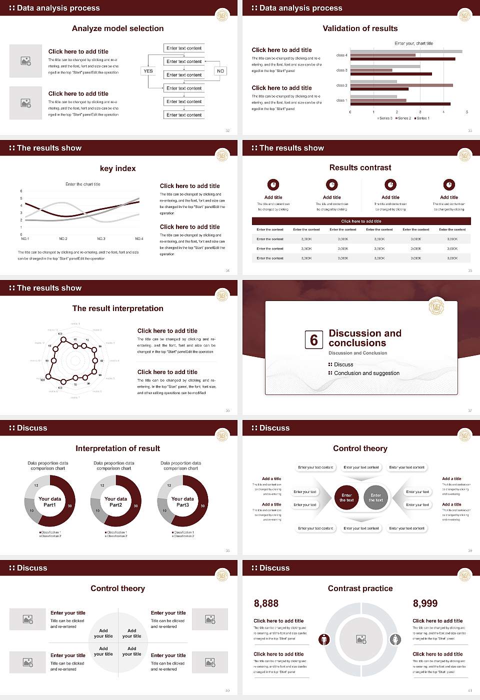 Schreiner University Graduation Thesis Defense PPT Template16:9 ratio PPT effect preview image5