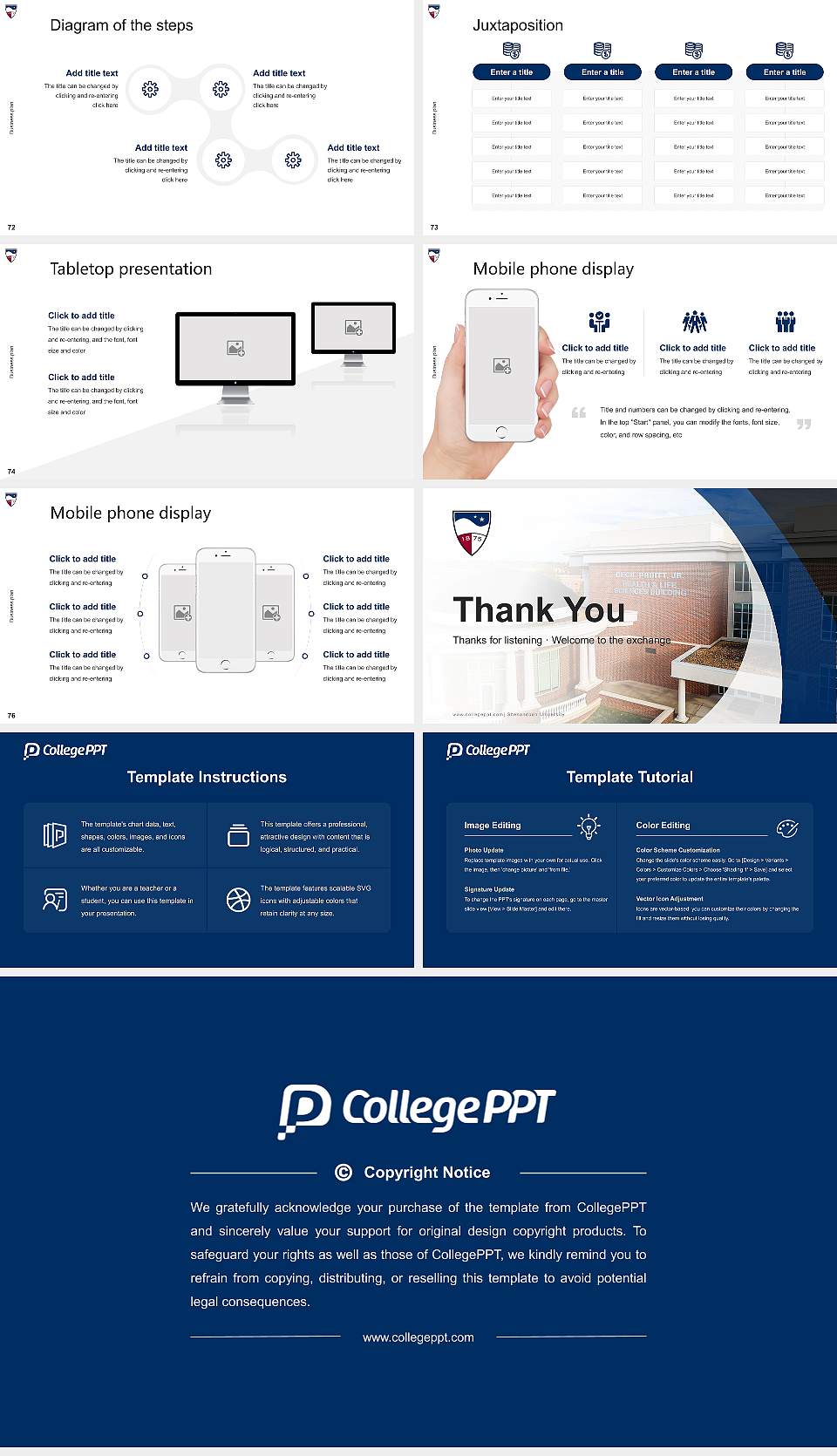 Shenandoah University Competition/Entrepreneurship Contest PPT Template16:9 ratio PPT effect preview image9