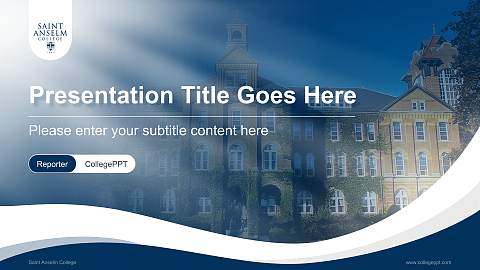 Saint Anselm College Lecture Sharing and Networking Event PPT Template