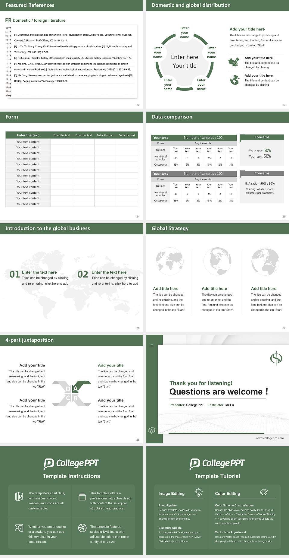 Seattle Institute of East Asian Medicine Thesis Proposal/Graduation Defense PPT Template4:3 ratio PPT effect preview image4