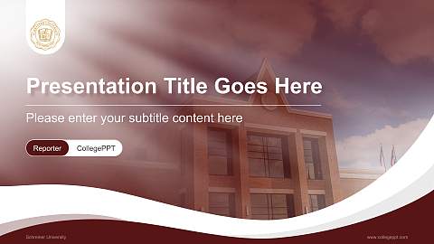 Schreiner University Lecture Sharing and Networking Event PPT Template