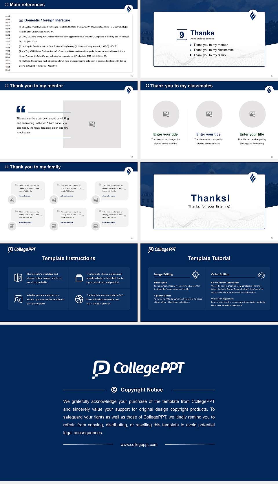 Saint Elizabeth University Graduation Thesis Defense PPT Template16:9 ratio PPT effect preview image7