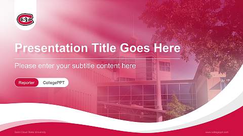 Saint Cloud State University Lecture Sharing and Networking Event PPT Template