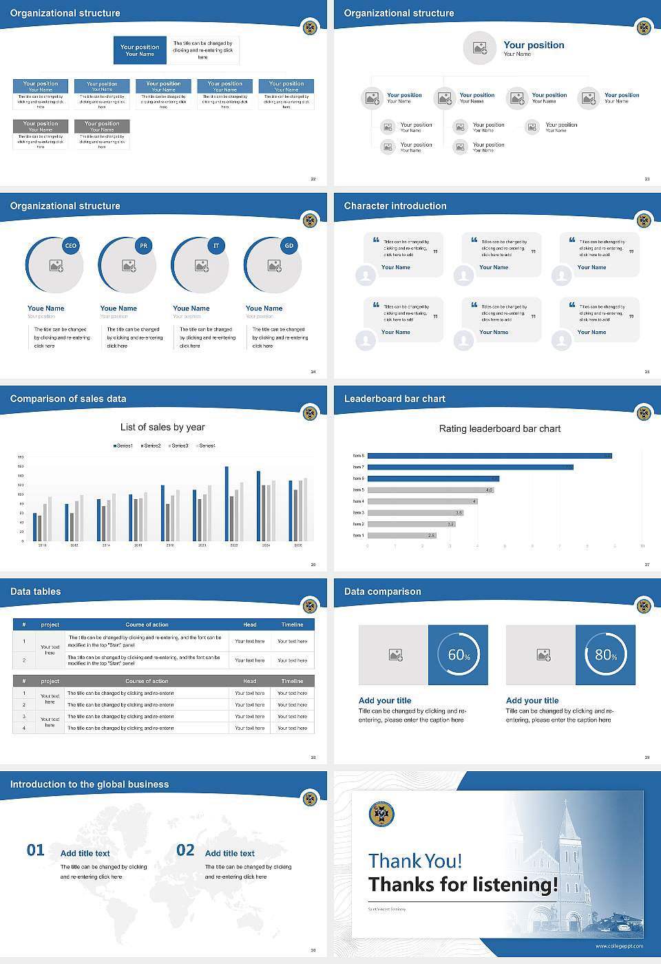 Saint Vincent Seminary Academic Presentation/Research Findings Report PPT Template16:9 ratio PPT effect preview image4