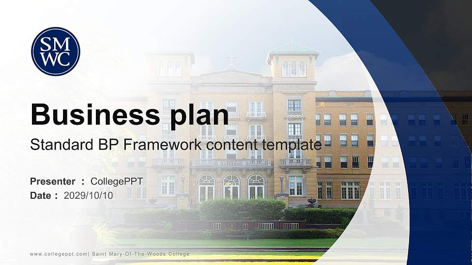 Saint Mary-Of-The-Woods College Competition/Entrepreneurship Contest PPT Template16:9 ratio PPT effect preview image