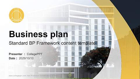 San Francisco Conservatory of Music Competition/Entrepreneurship Contest PPT Template
