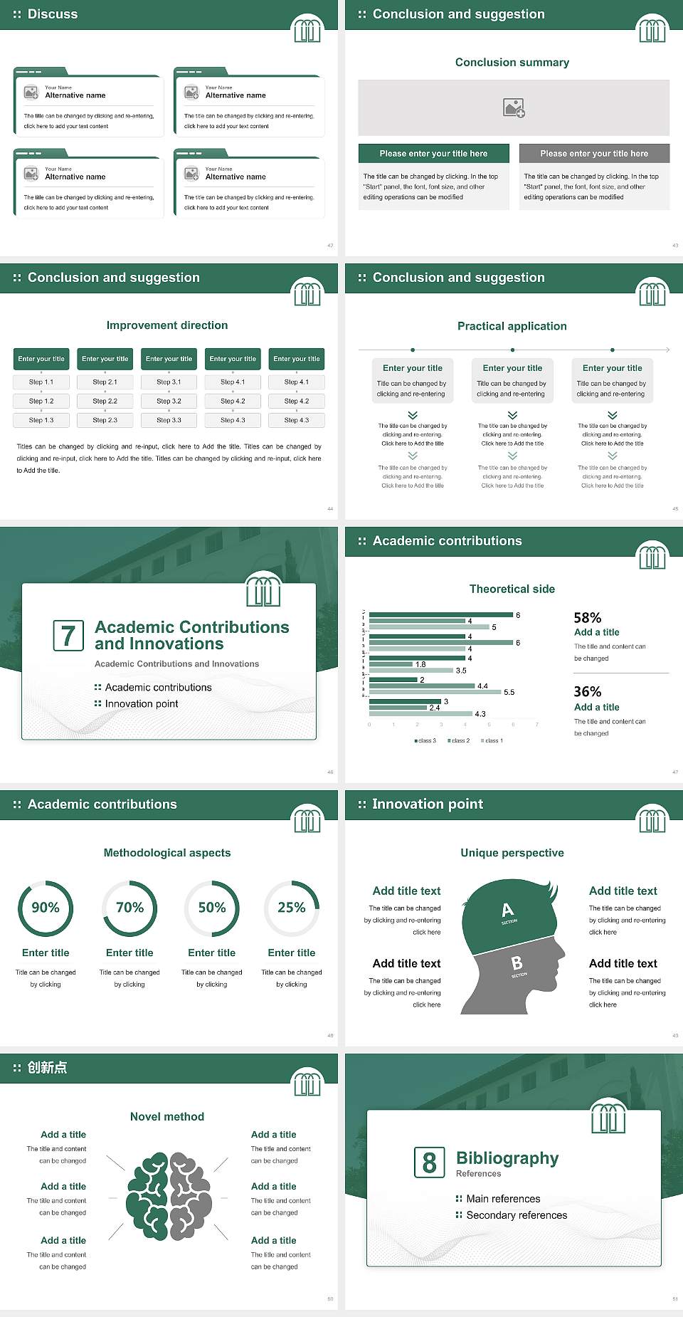 Scripps College Graduation Thesis Defense PPT Template4:3 ratio PPT effect preview image6
