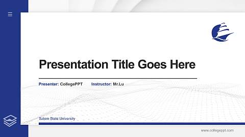 Salem State University Thesis Proposal/Graduation Defense PPT Template