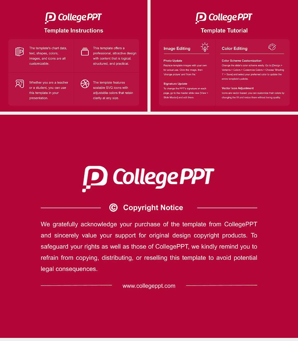 Santa Clara University Course/Courseware Creation PPT Template4:3 ratio PPT effect preview image5