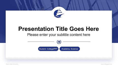 Salem State University National Scholarship Defense PPT Template