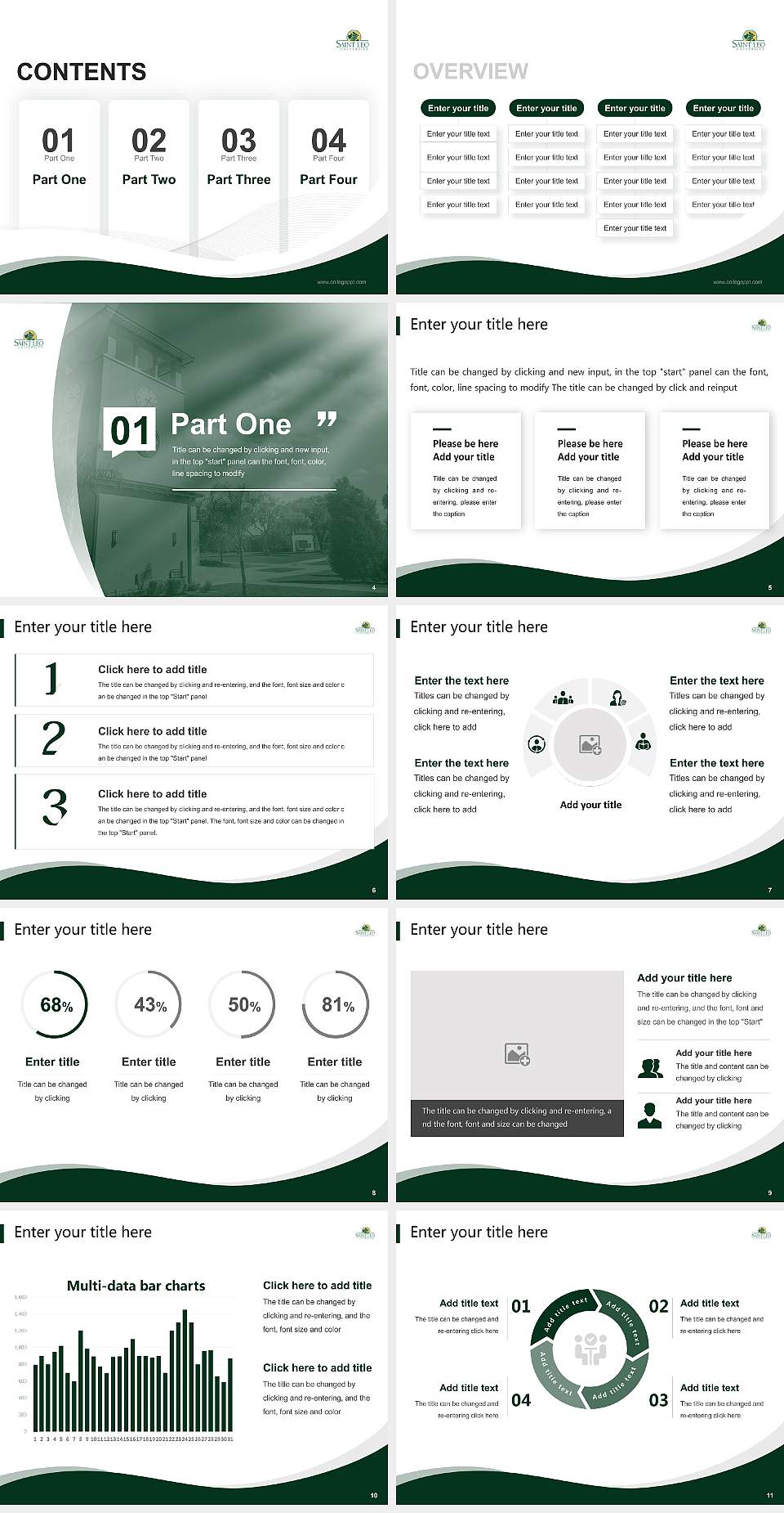 Saint Leo University Lecture Sharing and Networking Event PPT Template4:3 ratio PPT effect preview image2