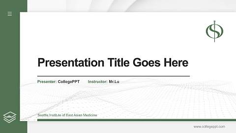 Seattle Institute of East Asian Medicine Thesis Proposal/Graduation Defense PPT Template