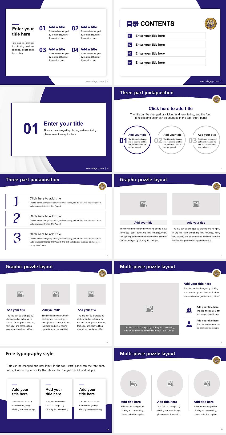 San Francisco State University Academic Presentation/Research Findings Report PPT Template4:3 ratio PPT effect preview image2