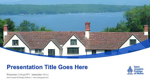 Saint Joseph’S College of Maine Course/Courseware Creation PPT Template
