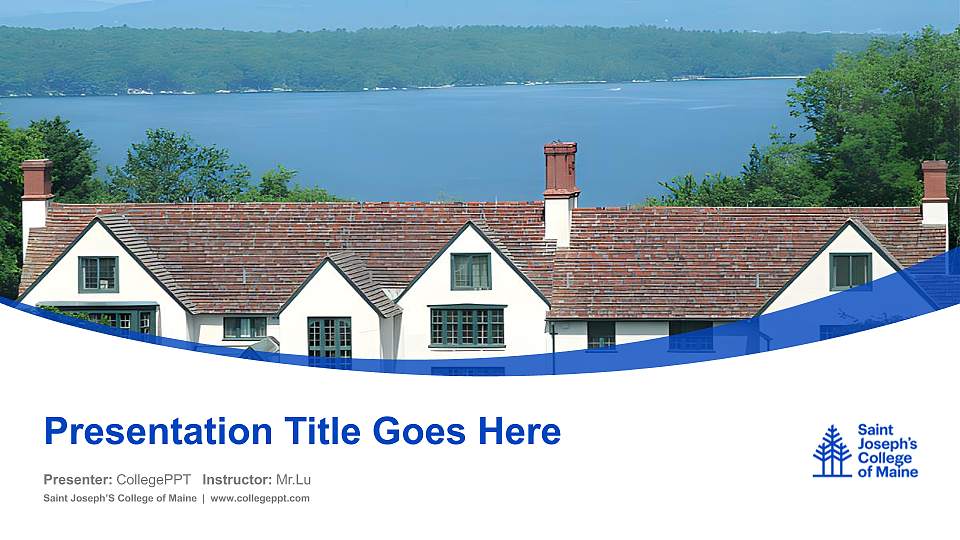 Saint Joseph’S College of Maine Course/Courseware Creation PPT Template16:9 ratio PPT effect preview image