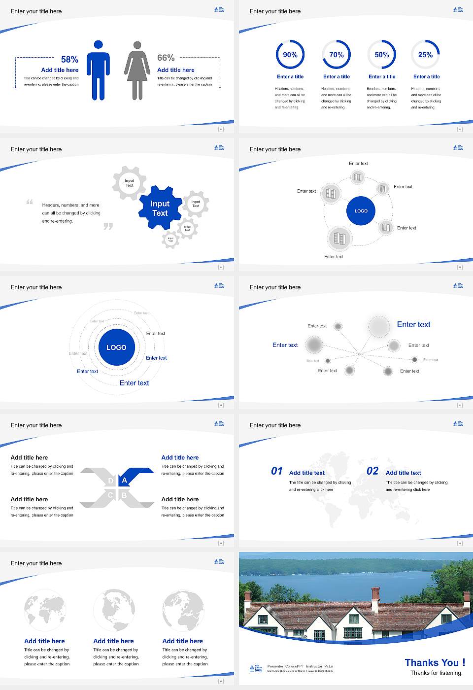 Saint Joseph’S College of Maine Course/Courseware Creation PPT Template16:9 ratio PPT effect preview image4